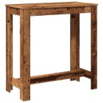Vidaxl table de bar vieux bois 102x50x103, 5 cm bois d'ing�nierie