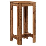 Vidaxl table de bar vieux bois 51x50x103, 5 cm bois d'ing�nierie