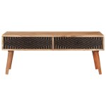 Vidaxl table basse 100x50x39 cm bois d'acacia solide Vidaxl table basse 100x50x39 cm bois d'acacia solide
