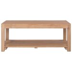 Vidaxl table basse 100x50x40 cm bois de teck massif Vidaxl table basse 100x50x40 cm bois de teck massif