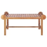 Vidaxl table basse 100x50x45 cm teck solide