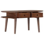 Vidaxl table basse 100x50x46 cm bois d'acacia solide