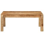 Vidaxl table basse 100x55x40 cm bois de manguier massif