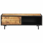 Vidaxl table basse 105x50x35 cm bois de manguier brut
