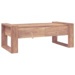 Vidaxl table basse 110x60x40 cm bois de teck massif Vidaxl table basse 110x60x40 cm bois de teck massif