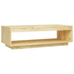 Vidaxl table basse 110x50x33, 5 cm bois de pin massif
