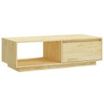 Vidaxl table basse 110x50x33, 5 cm bois de pin massif