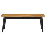Vidaxl table basse 110x50x40 cm bois massif de manguier et fer Vidaxl table basse 110x50x40 cm bois massif de manguier et fer