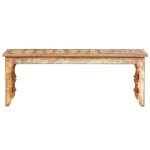 Vidaxl table basse 110x50x40 cm bois de rcupration solide