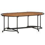 Vidaxl table basse 110x55x40 cm bois massif d'acacia