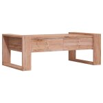 Vidaxl table basse 110x60x40 cm bois de teck massif