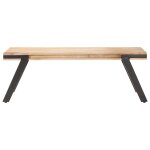Vidaxl table basse 114x65x40 cm bois de manguier massif