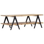 Vidaxl table basse 115x60x40 cm bois de manguier massif