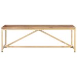 Vidaxl table basse 120x60x40 cm bois massif