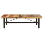 Vidaxl table basse 142x90x42 cm bois de rcupration massif