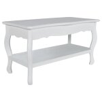 Vidaxl table basse 2 couches mdf blanc Vidaxl table basse 2 couches mdf blanc