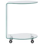 Vidaxl table basse 45x40x58 cm verre trempé Vidaxl table basse 45x40x58 cm verre trempé