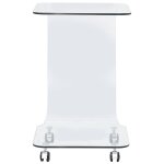 Vidaxl table basse 45x40x63 cm verre tremp�