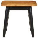Vidaxl table basse 45x45x40 cm bois de manguier solide et fer