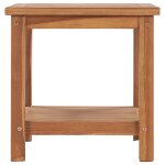 Vidaxl table basse 45x45x45 cm bois de teck solide