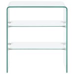 Vidaxl table basse 50x40x56 cm verre tremp�
