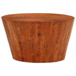Vidaxl table basse � 52x30 cm bois de manguier brut massif