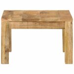 Vidaxl table basse 55x55x35 cm bois de manguier massif