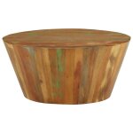 Vidaxl table basse Ø65x31 cm bois de récupération massif Vidaxl table basse Ø65x31 cm bois de récupération massif