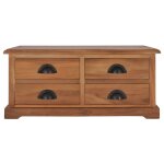 Vidaxl table basse 68x68x30 cm bois de teck solide