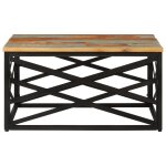 Vidaxl table basse 68x68x35 cm bois de récupération massif Vidaxl table basse 68x68x35 cm bois de récupération massif