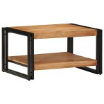 Vidaxl table basse 70x50x38 cm bois massif acacia