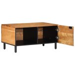 Vidaxl table basse 80x50x40 cm en bois massif d'acacia