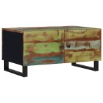 Vidaxl table basse 80x50x40 cm bois de rcupration et d'ingnierie