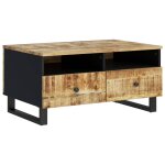 Vidaxl table basse 80x54x40 cm bois de manguier solide et d'ingnierie