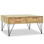 Vidaxl table basse 80x80x40 cm teck massif