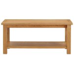 Vidaxl table basse 90x45x40 cm bois de ch�ne massif