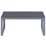 Vidaxl table basse 90x50x40 cm aluminium