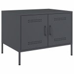 Vidaxl table basse anthracite 68x50x50, 5 cm acier