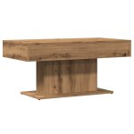 Vidaxl table basse artisanale en ch�ne massif 96 x 50 x 45 cm