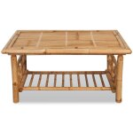 Vidaxl table basse bambou 90x50x45 cm Vidaxl table basse bambou 90x50x45 cm