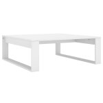 Vidaxl table basse blanc 100x100x35 cm bois d?ing�nierie