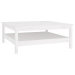 Vidaxl table basse blanche 100 x 100 x 40 cm bois de pin massif Vidaxl table basse blanche 100 x 100 x 40 cm bois de pin massif