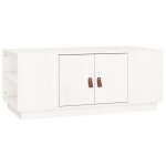 Vidaxl table basse blanc 100x50x41 cm bois massif de pin