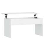 Vidaxl table basse blanc 102x50, 5x52, 5 cm bois d'ing�nierie