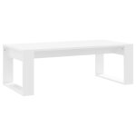 Vidaxl table basse blanc 102x50x35 cm bois d'ing�nierie