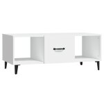 Vidaxl table basse blanc 102x50x40 cm bois d'ingénierie Vidaxl table basse blanc 102x50x40 cm bois d'ingénierie