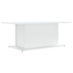 Vidaxl table basse blanc 102x55, 5x40 cm bois d'ing�nierie