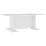 Vidaxl table basse blanc 103, 5x60x40 cm bois d'ing�nierie