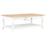 Vidaxl table basse blanc 110 x 60 x 40 cm mdf Vidaxl table basse blanc 110 x 60 x 40 cm mdf