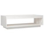 Vidaxl table basse blanc 110x50x33, 5 cm bois de pin massif